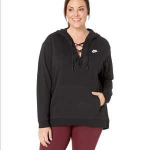 Nike Women’s Hoodie with Lace Up Detail